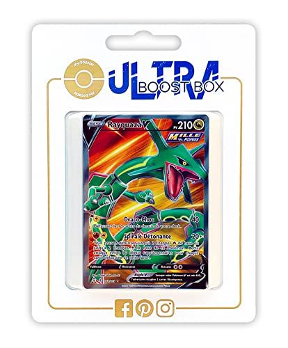 my-booster Rayquaza V 193/192 Rapid Strike Full Art - Ultraboost X Epée et Bouclier 7 Évolution Céleste - Doos met 10 Franse Pokemon kaarten