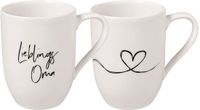 Villeroy & Boch Kaffeebecher Lieblingsoma Statement 280 ml Set van 2