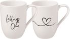 Villeroy & Boch Kaffeebecher Lieblingsoma Statement 280 ml Set van 2