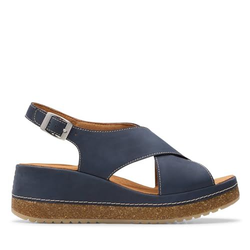 Clarks Kassanda Step Womens Navy Nubuck, 6