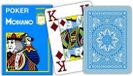 Modiano Poker Speelkaarten Lichtblauw 4 Index