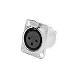 Adam Hall Connectors 7837 - inbouwbus XLR vrouwelijk D-type