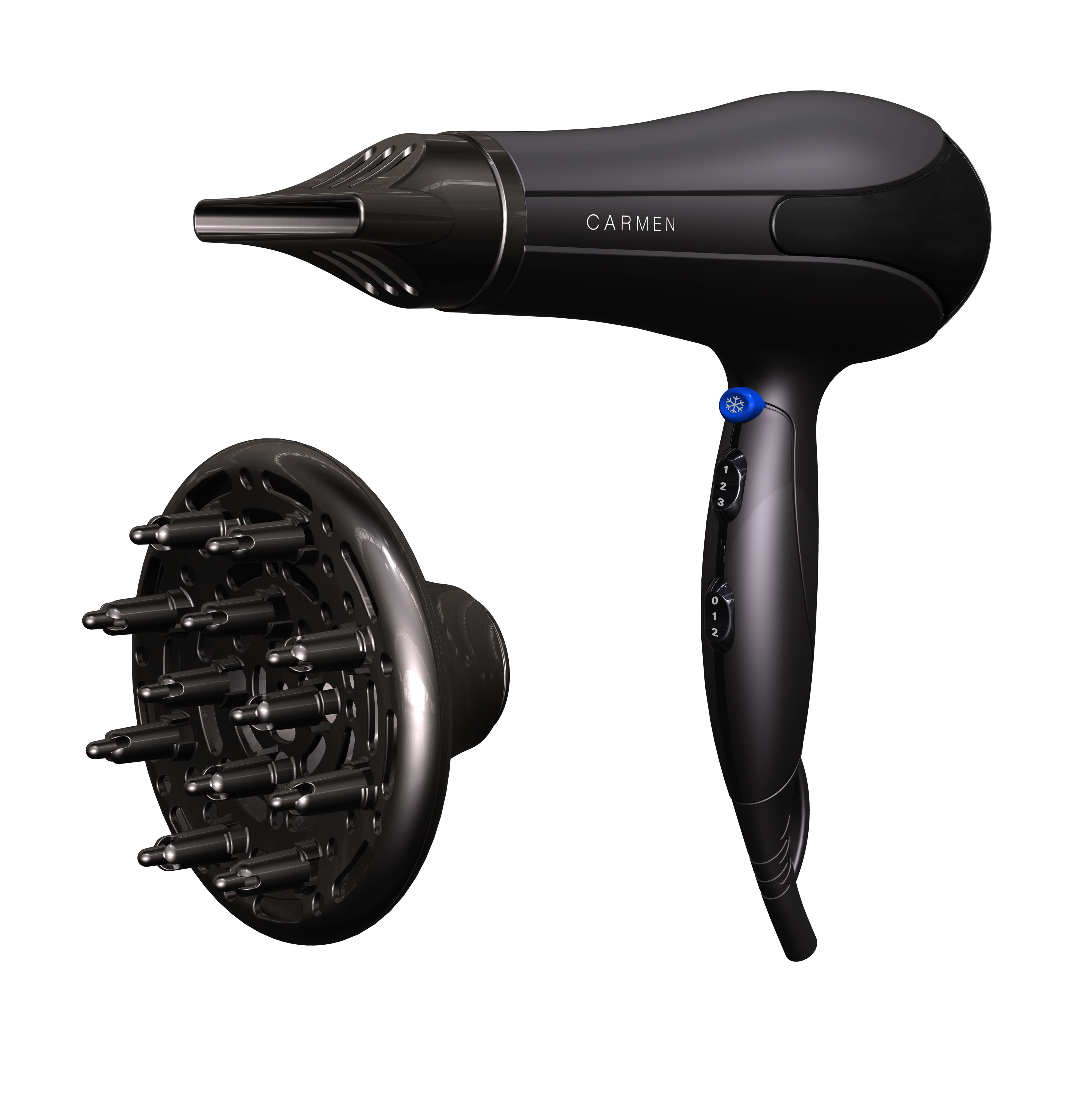 Carmen Smooth Performance HD2365 - Hair Dryer - 2300W - Black
