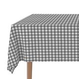 Martina Home Vichy tafelkleed TEFLONAMEERT donkergrijs 240 x 140 cm