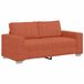 vidaXL Loveseat Sofa Rood Oranje 180x77x82 cm Corduroy Stof