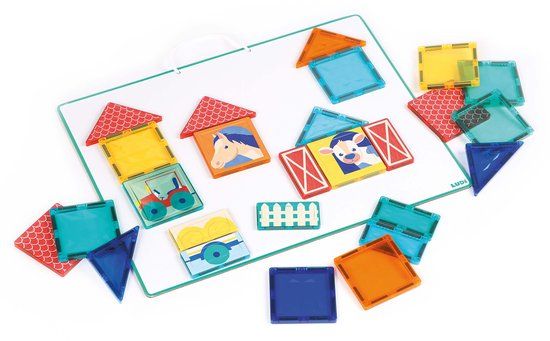 LUDI - Magnetische tegels - Bouwset - 27 stuks