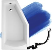 Badland SELENA hoekbad 150 x 90 cm links wit