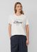 s.Oliver - T-shirt avec imprimé logo et pierres précieuses - Femme - Taille 42 - Crème