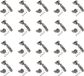 Emuca Lot van 20 volledig overlay scharnieren X91N met gemengde montageplaatjes, Diameter 5x9,5mm, H