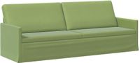vidaXL - canapé 3 places - vert clair - 220 x 81 x 82 cm - velours