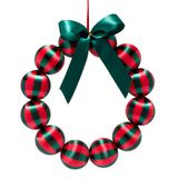 Vondels Krans groen/rood 35,5cm