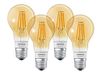 LEDVANCE SMART+ Filament Classic Dimmable LED Lamp E27 Warm Wit 2400K 6W Energieklasse A++ 4 Stuks