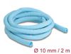 Delock Gaine tressée auto-agrippante résistant à la chaleur 2 m x 10 mm bleu