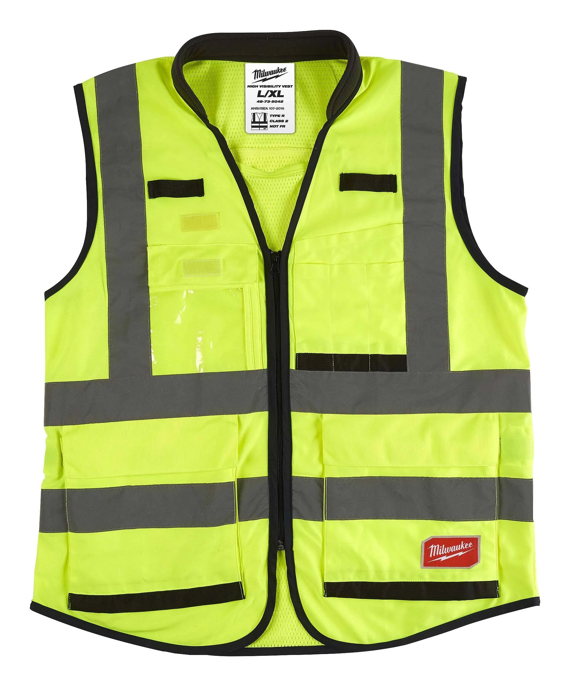 Premium Hi-Vis Veiligheidshesje Klasse 2 Geel - XXL