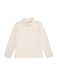Calvin Klein Boys Solid Pique Polo Long Sleeve Tofu Maat: 16