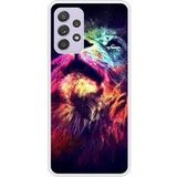 Samsung Bedrukt siliconen hoesje compatibel met Galaxy A72 4G Lion swag