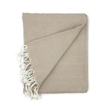 Cardenal Textil Multifunctioneel sprei, beddeken, banksprei, beige, 300 x 260 cm
