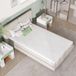 Novilla Topmatras 120 x 200 cm, geltraagschuim matrasoplegger, dikte 5 cm, met antislip design en veiligheidscertificering, geurloos, wasbare hoes