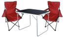 Set de camping 3 pièces : ensemble de jardin, table de camping, 2 chaises de camping, chaises pliantes