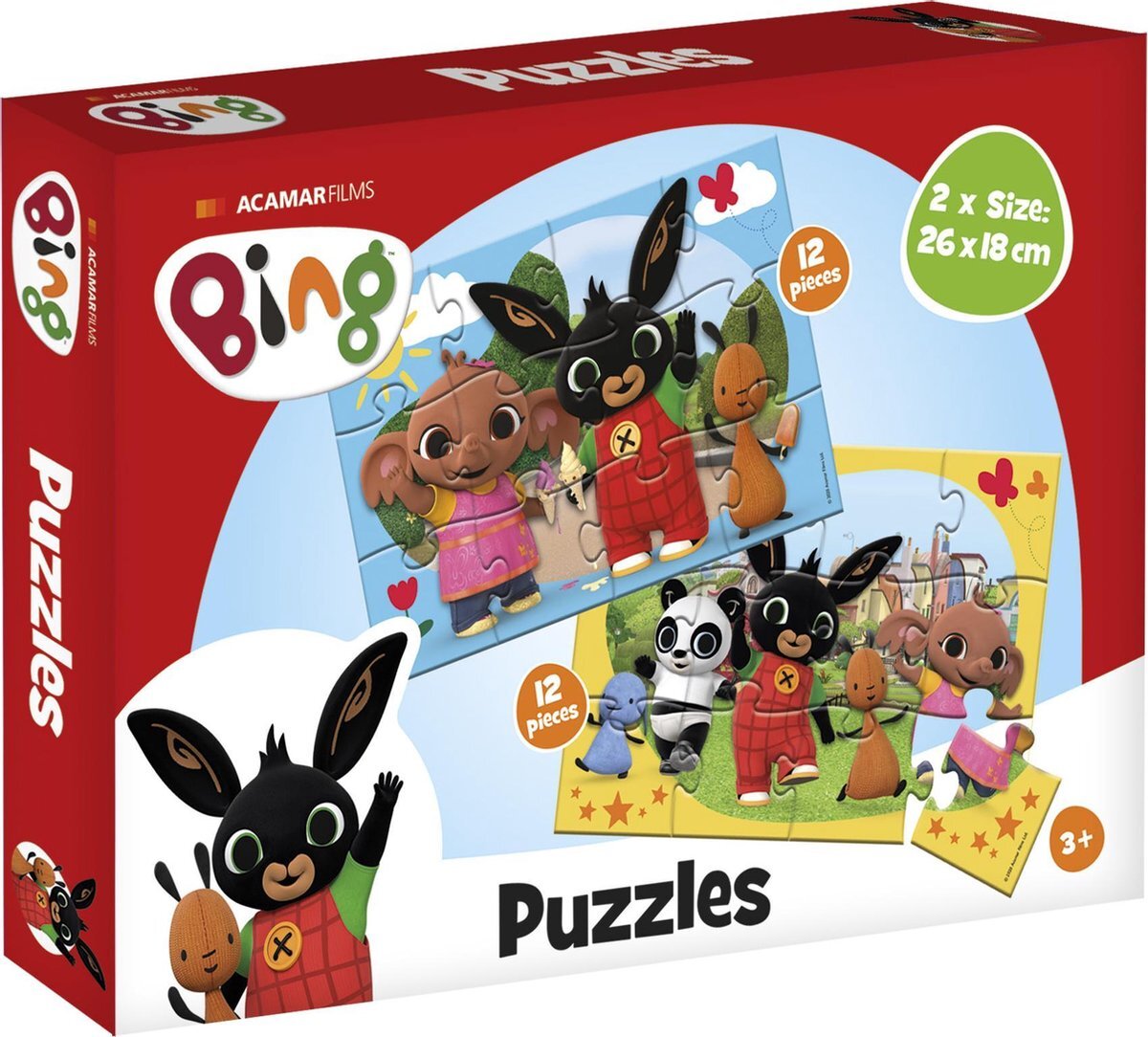 Bambolino Toys & Bing Bing Puzzel (2x12 stukjes)