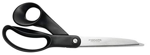 Fiskars Hardware-schaar, schaar met inkeping om draden te knippen, lengte: 25 cm, roestvrij staal/kunststof, zwart, 1020478