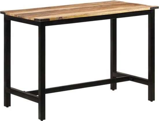 VidaXL Eettafel 110x60x76 cm Massief Mangohout