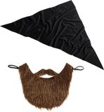 Widmann Aso & Biker & New Kids Kostuum - Motorclub Outlaw Biker Set - Bruin, Zwart - Carnavalskleding - Verkleedkleding