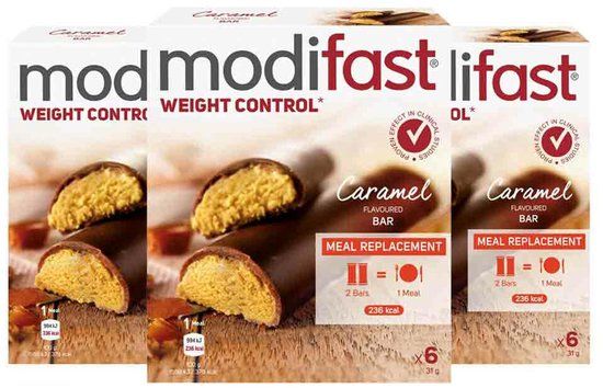 Modifast Repen Karamel - 3 x 186 gr - Voordeelverpakking