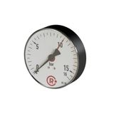 RIEGLER 102015-258 Standaardmano, plaatstaal, G 1/4 midden achter 0-25,0 bar, Ø 100, 1 st.