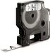 DYMO PERMANENTE TAPE ZWART/WIT 12MM