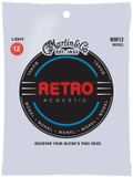 Martin Strings Martin Retro MM12 - Monel verzilverde .012 snarenset voor western gitaar