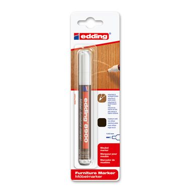 Edding 8900 meubelmarker notenhout antiek