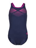 Arena Meisjes Badpak Bay Swim Pro Back Marine/Fel-Fuchsia