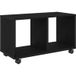 Table d'appoint Chêne noir 72 x 33 x 42,5 cm Bois d'ingénierie