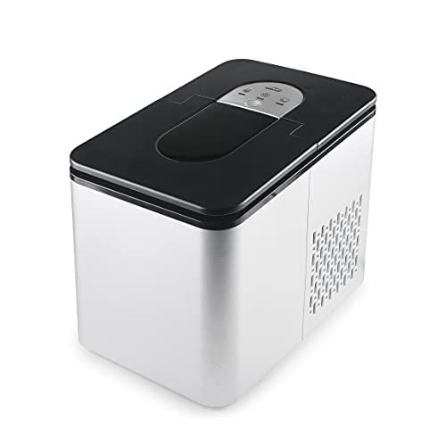 Mini Lacor - 69340 - NORD ijsblokjesmachine, elektrisch ijs, 9 ijsblokjes in 8 minuten, automatische en stille productie: 12 kg in 24 uur, schep en mand inbegrepen, BPA-vrij, 36 x 24 x 33 cm