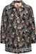 Ulla Popken - Dames Jas Jacquard Patroon Zwart Lange Mouw Polyester/Viscose/Elastaan 46+