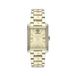 Versace VE1C01324 Polshorloge Dames Goudkleurig Staal Rechthoek Tonneau Kwarts Analoog
