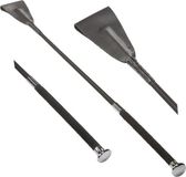 SToys XXDREAMSTOYS Prestige Zweep met Nubuk Handvat 60cm Zwart