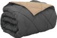 vidaXL All Year Duvet Anthracite and Taupe 200 x 200 cm Microfiber