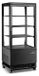 GOLDINOX Vitrine réfrigérée, réfrigération positive, noir, 68 litres, tout noir, PREMIUM