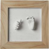 Prénatal Fotolijst met 3D gipsafdruk - Hout - Onbehandeld/Naturel