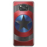 ERT GROUP mobiel telefoonhoesje voor Xiaomi POCOPHONE X3 origineel en officieel erkend Marvel patroon Captain America 025 optimaal aangepast aan de vorm van de mobiele telefoon, gedeeltelijk bedrukt