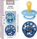 BIBS Colour Fopspeen - 6-18 mnd - 2-pack - Rond - Breeze/Cornflower