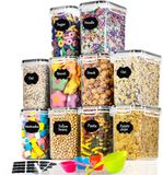 Unyqoos Boîtes de conservation étanches - 10 pièces - 1,6 litre - Sans BPA - Plastique