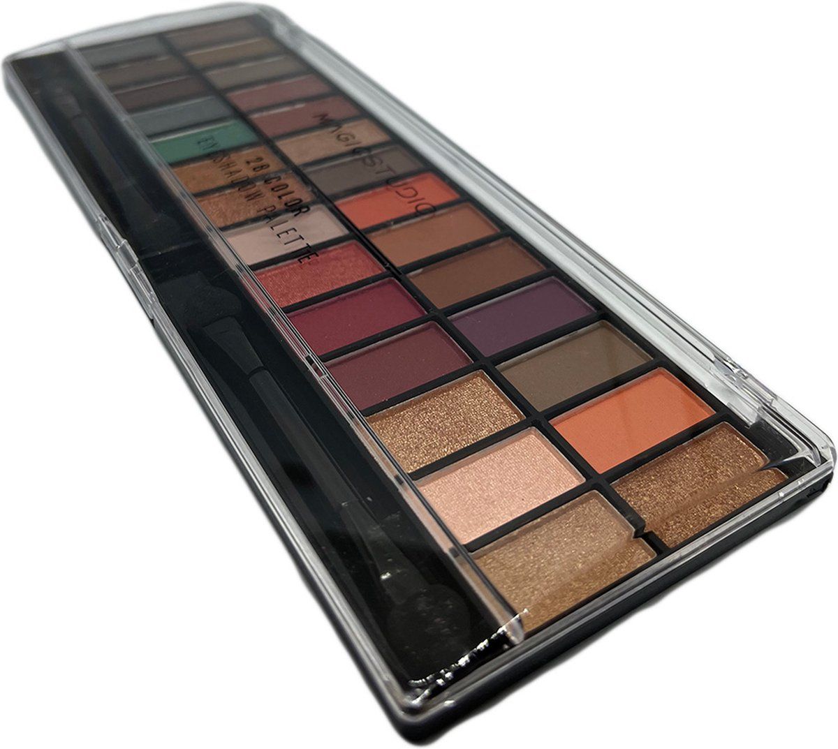 DW4Trading Make up natural eye oogschaduw pallet 28 shades 1 met 2 kwastjes