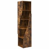 vidaXL Hoekkast - 32 x 32 x 140 cm - Bewerkt hout - Gerookt eiken