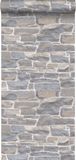 Esta Home behang stenen muur lichtgrijs en beige - 138518 - 53 cm x 10,05 m