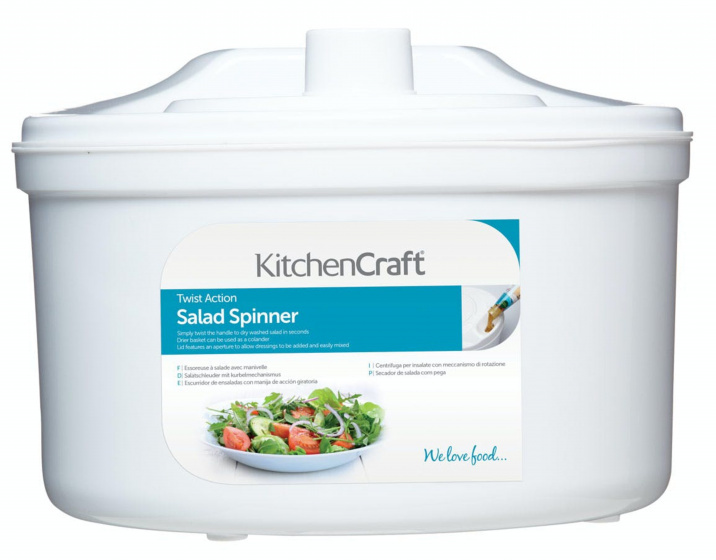 Kitchen Craft slacentrifuge 22,5 x 16 cm wit