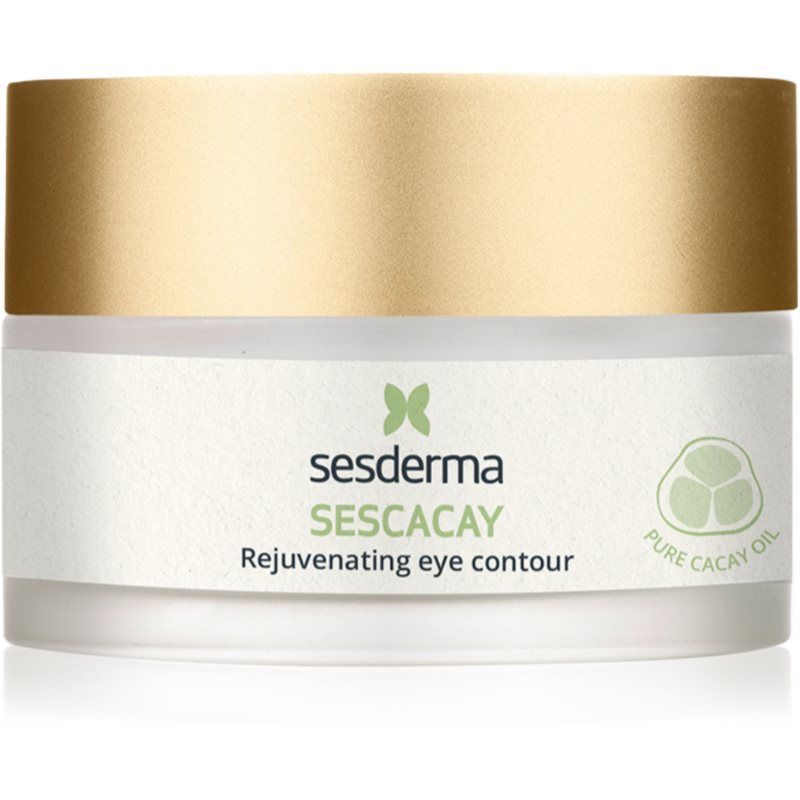 Sesderma SESCACAY Verjongende oogcrème met cacay-olie & HPR 30 ml - anti-aging oogverzorging tegen rimpels, zwellingen en donkere kringen, verstevigend, kalmerend, met peptiden en EGF