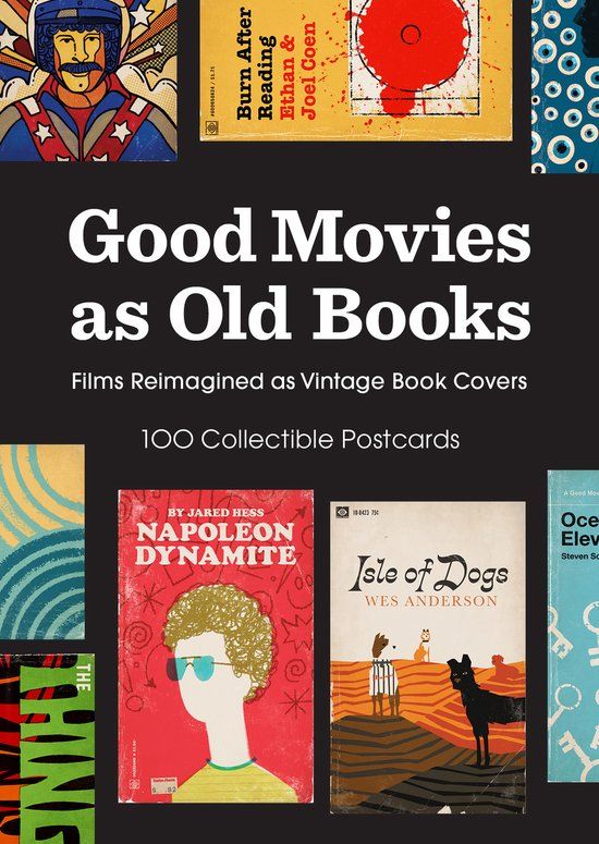 Good Chronicle Books Good Movies as Old Books: 100 Postcards
